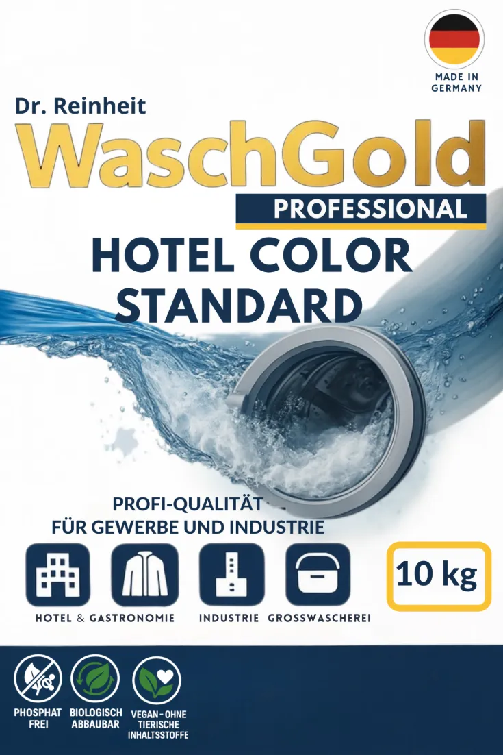 WaschGold Color Standard - Standard-Buntwaschmittel, professionelles Waschmittel WaschGold Dr. Reinheit, Made in Germany